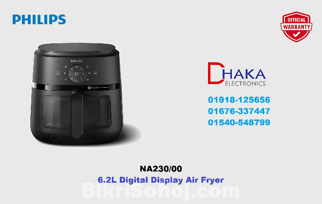 Philips 6.2L NA230 Digital Display Air Fryer